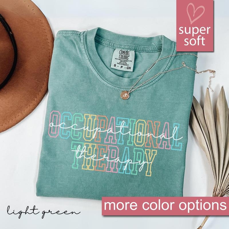 Comfort Colors Occupational Therapy Shirt, Special Education Shirt, Therapist Shirt, Sped Teacher Gift Cotton Menswear