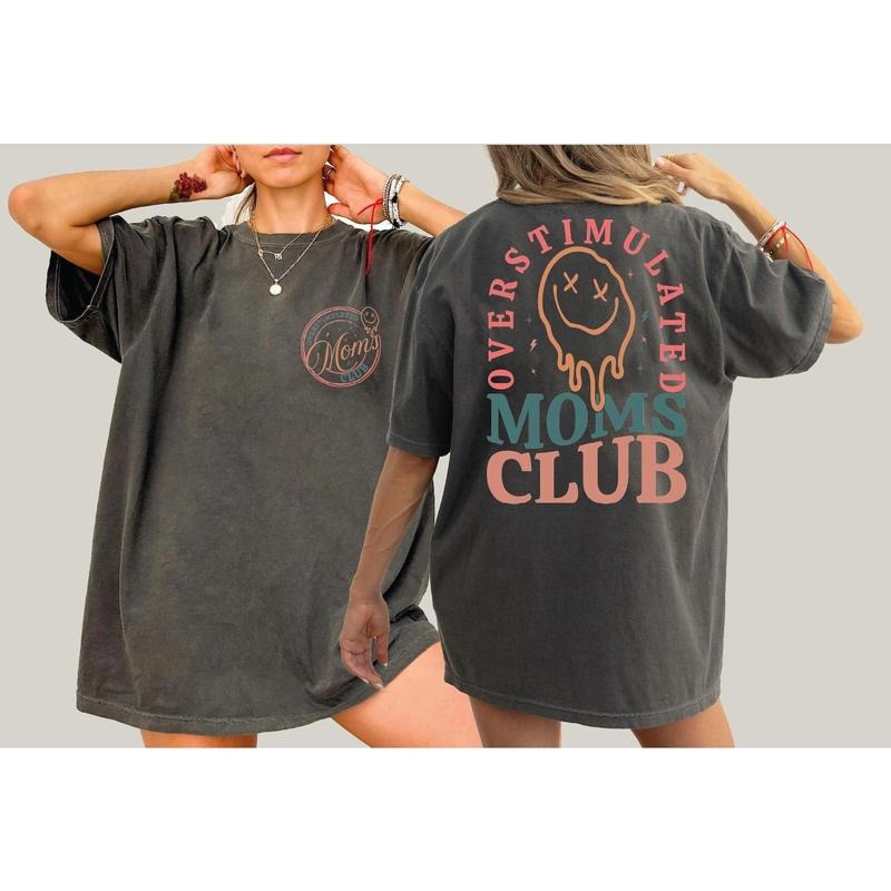 Comfort Colors Overstimulated Moms Club Shirt, Mama Birthday T-Shirt, Comfort Colors Mom Shirt, Funny Mama Shirt, Mother Day Gift L309