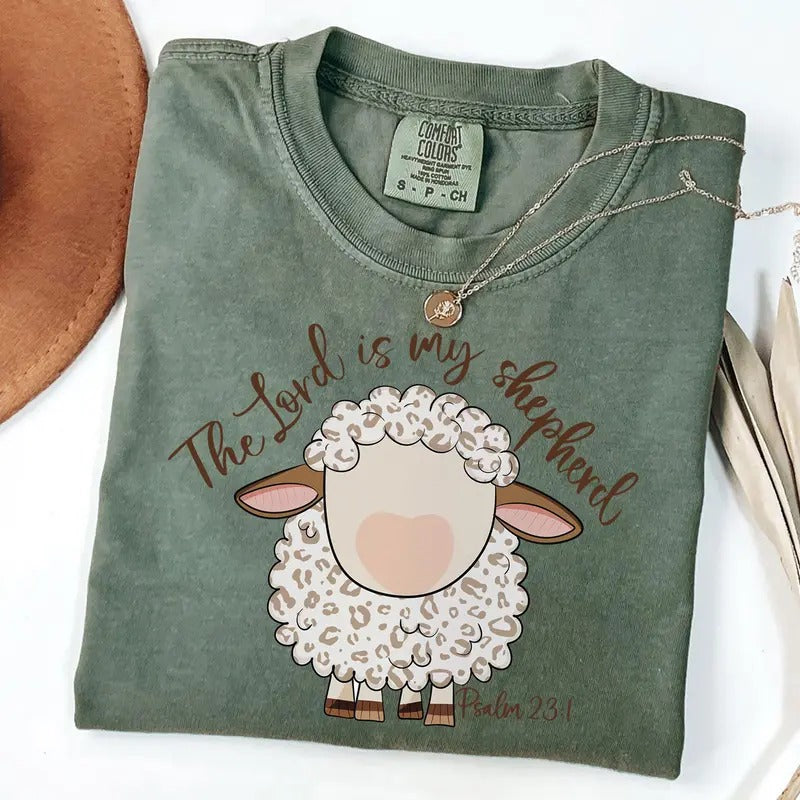 Comfort Colors The Lord is my Shepherd T-Shirt, Christian Easter Shirt, Lord's Prayer Shirt