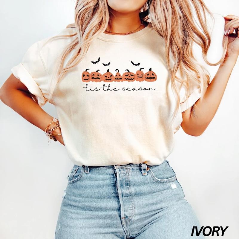 Comfort Colors Tis The Season Halloween T-shirt, Spooky Season, Halloween Gift, Pumpkin Halloween, Halloween Woman Tee