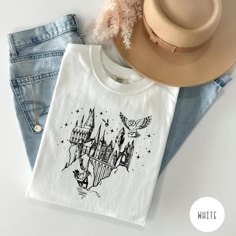 Comfort Colors Wizard Castle Shirt, Wizard School Shirt, Magical Castle Shirt, Wizard Castle Shirt, Magic Shirt, Magic Lover