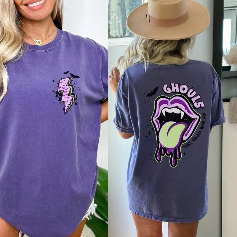 Comfort colors ghouls just wanna have funny short sleeve casual cotton graphic tee