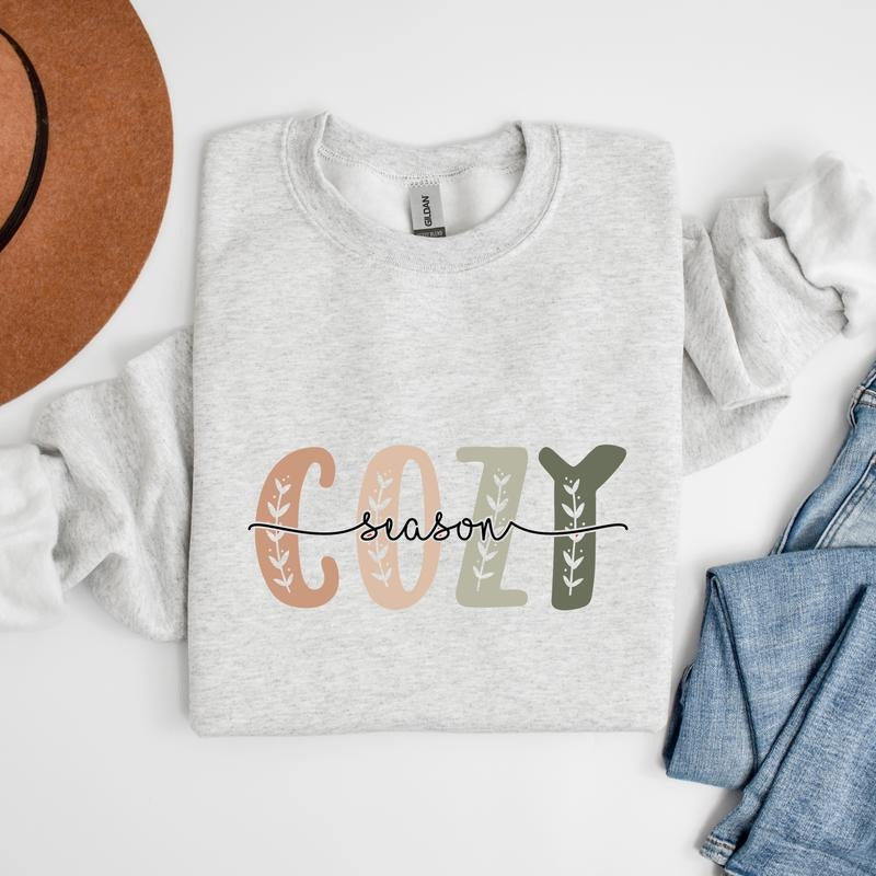 Comfy Cozy Sweatshirt Cozy Season Sweater Cozy Season Sweatshirt Comfy Cozy Sweater Oversized Comfy Sweatshirt Season Cozy Sweater Season Cozy Sweatshirt Long Sleeve Casual Comfortable Fabric