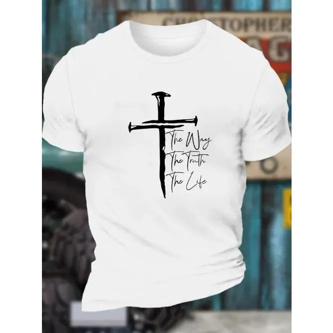 Comfy Men's Casual Crew Neck Short Sleeve Graphic Print T-Shirt for Daily Wear, Work Out, and Vacation Resorts Made in USAstyle{n002}2