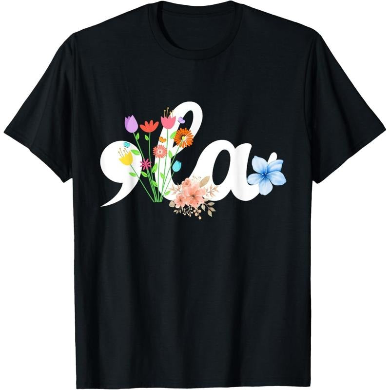 Comma la Floral Kamala Harris President 2024 Coma La Flowers T-Shirt made in usa