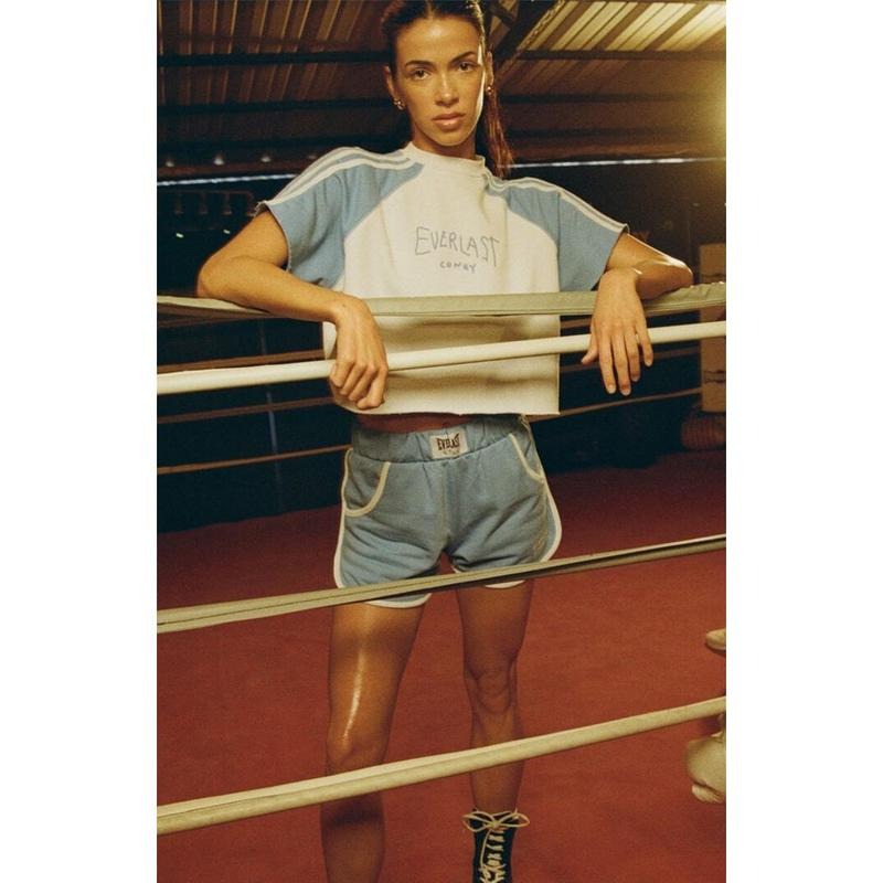 Coney Island Picnic Women's x Everlast Blue Retro Knit Gym Shorts