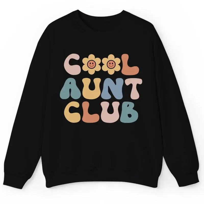 Cool Aunt Club Shirt, Cool Aunt Shirt, Favorite Aunt Shirt, Cool Aunt Gift from Niece, New Aunt Shirt, Funny Cool Aunt Shirt, Gift for Aunt Hoodie and Sweater; T-shirt Cotton Polyester Menswear Tops