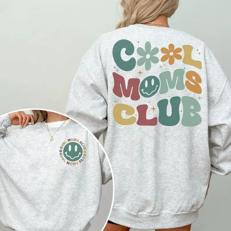 Cool Moms Club Sweatshirt, Mother's Day Gift, Cool Mom Sweatshirt, Mama Shirt, Cool Mom Hoodie, Retro Mom Sweatshirts, Gift for Mom