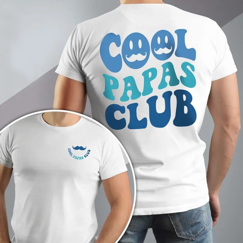 Cool Papas Club Shirt for Men, Cool Grandpa T-Shirt, Funny Papa Shirt, New Grandpa Gifts, Grandpa Birthday Gift, Best Dad Gift for Him
