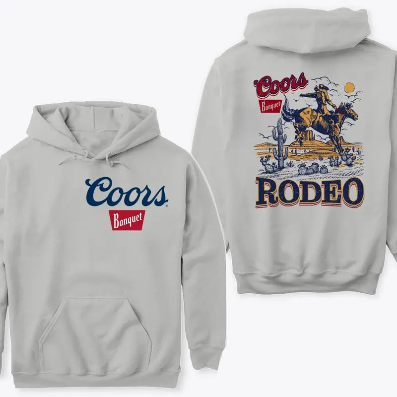 Coors Banquet Rodeo Vintage Crewneck Sweatshirt T-shirt Hoodie