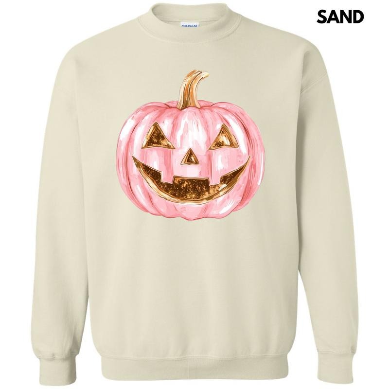 Copper & Pink Jack O Lantern Sweatshirt 'NLB'