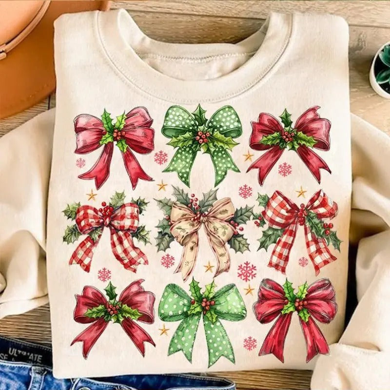 Coquette Christmas Shirt, Merry Christmas Sweatshirt, Christmas Trending, Retro Holidays, Holiday vibes, Girly Christmas Shirt