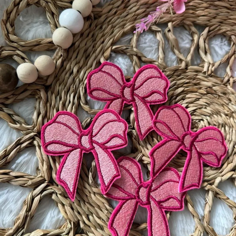 Coquette Iron On Patch, Embroidered Iron On Patch