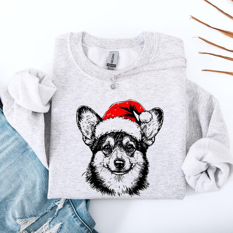 Corgi, Dog Lover Apparel, Pet, Dog Breed, Cute Sweatshirt, Crew Neck, Women's, Crewneck