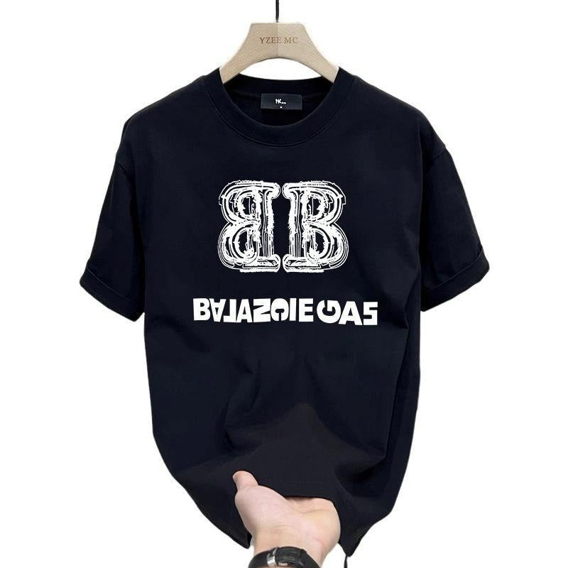 Cotton Short-Sleeved T-shirt for Men and Women Summer Trendy Loose All-Match Couple's Tops