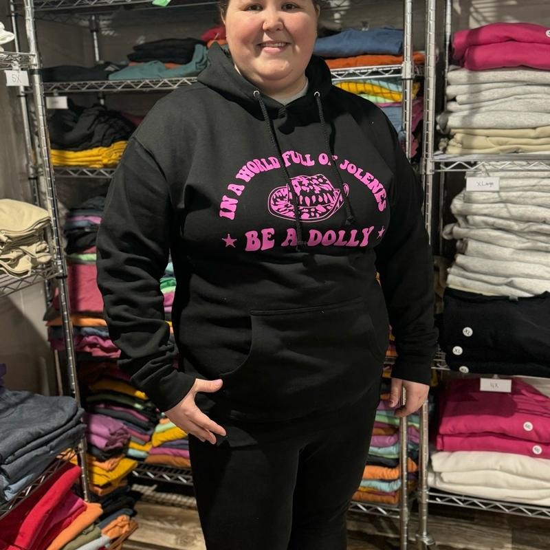 Country girl Black Hooded Sweatshirt Heavyweight