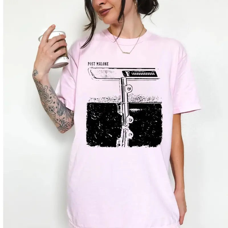 Cowb0y P02t Mal0n3 Shirt, F! Trillion Album Shirt, P02ty Rapper Shirt, Mal0n3 Country Music Shirt, Country Concert Tshirt, Unisex Short Sleeve Tee Shirt, Casual Clothing