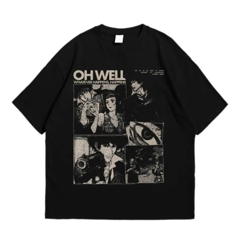 Cowboy Bebop Shirt - Vintage Anime Merch - Cowboy Bebop Retro Tee - 90s Retro Anime T-Shirt Classic Top