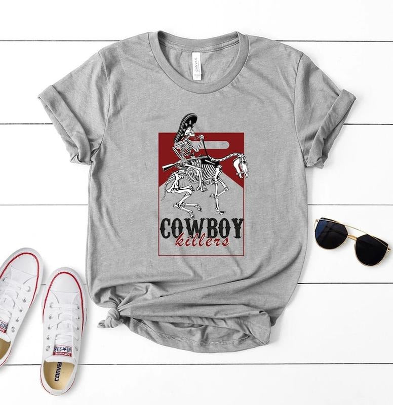 Cowboy Killer T Shirt, Cowboy Shirt, Skeleton Shirt, Western T Shirt, Cowboy Killer Skeleton vintage T-shirt, sweater and Hoodie cotton shirt