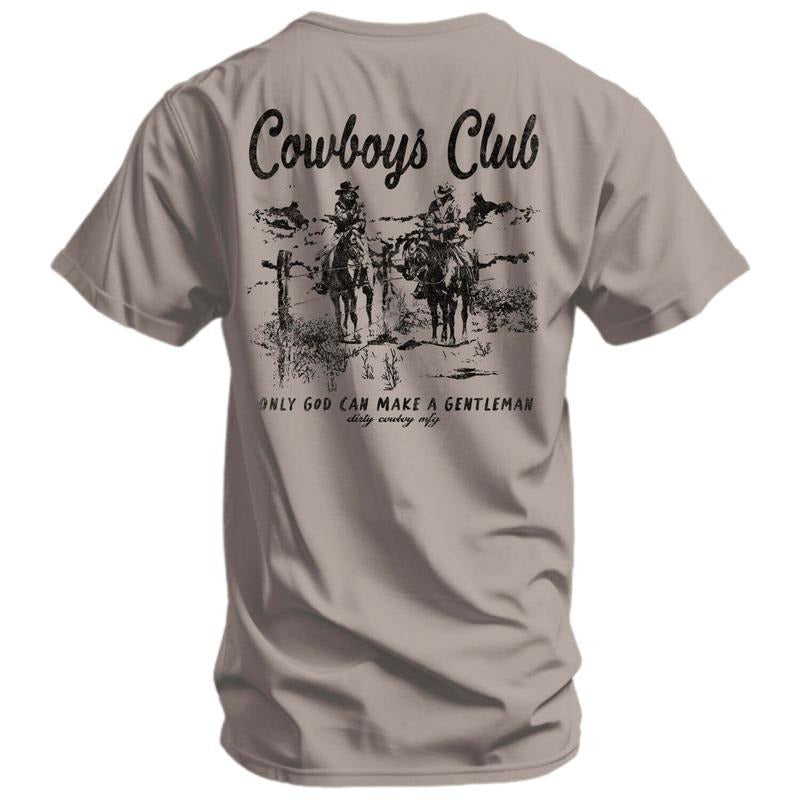 Cowboys Club Men's T-Shirt, Funny Adult Shirt, For Gift.