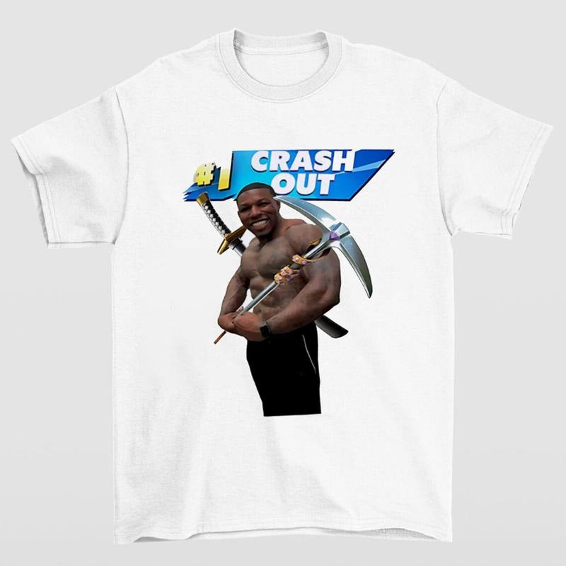 Crash Out Parody Graphic Tee Featuring Bold and Quirky Humor