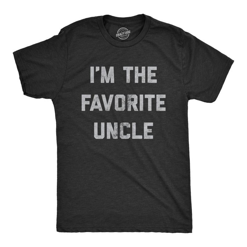 Crazy Dog Mens Funny Uncle T Shirts Sarcastic Family Tees for Guys