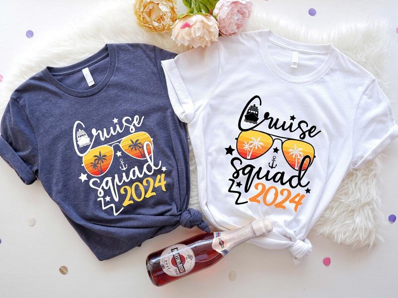 Cruise Squad 2024 Shirt, Matching Family Holiday Vacation T-shirt, Cruising Group Tee, Cousin Summer Trip Shirt, Birthday Cruise Tee, Sea Trip Group Tee.