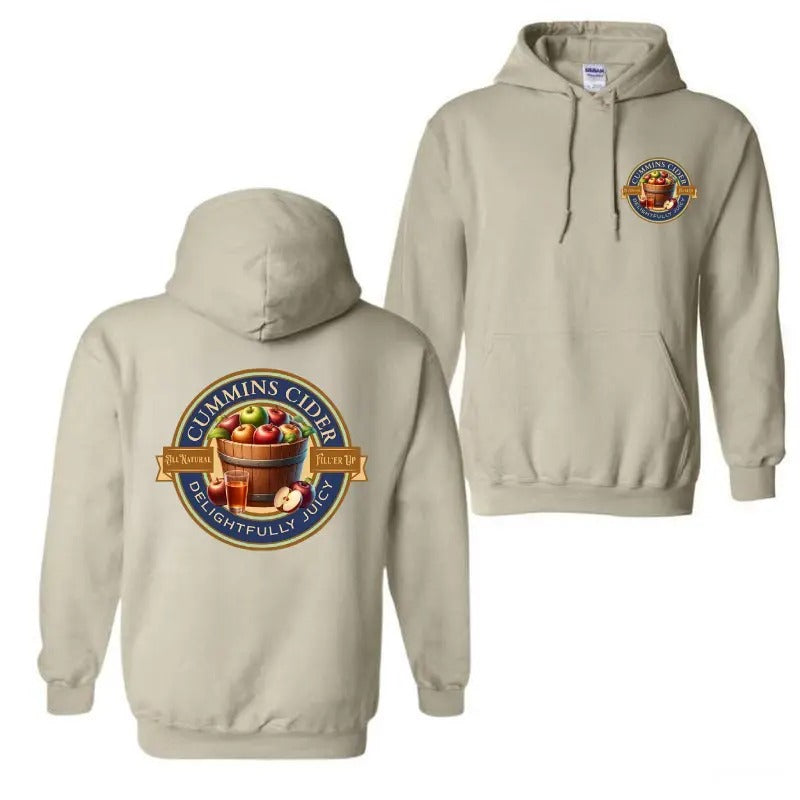 Cummins Cider Hoodie - Sweatshirt - Tshirt, Men's Funny Shirt, Menswear Casual Crewneck