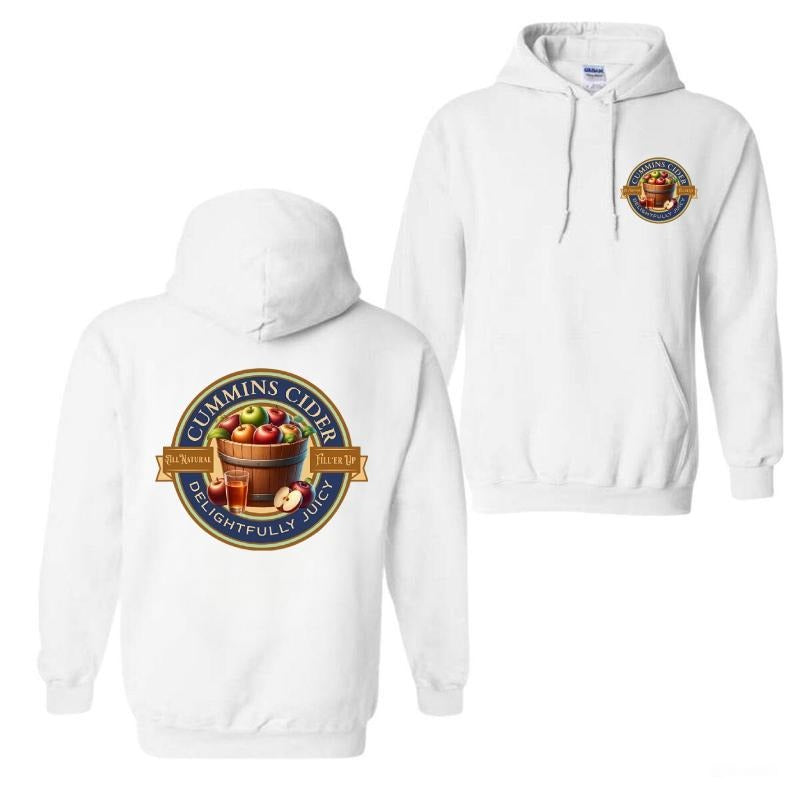 Cummins Cider Hoodie - Sweatshirt-Tshirt, Men's Funny Shirt, Menswear Casual Crewneck