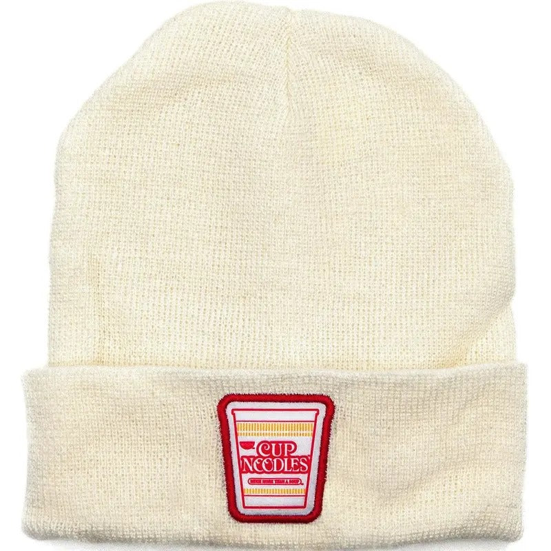 Cup Noodles Ramen Knit Beanie - White