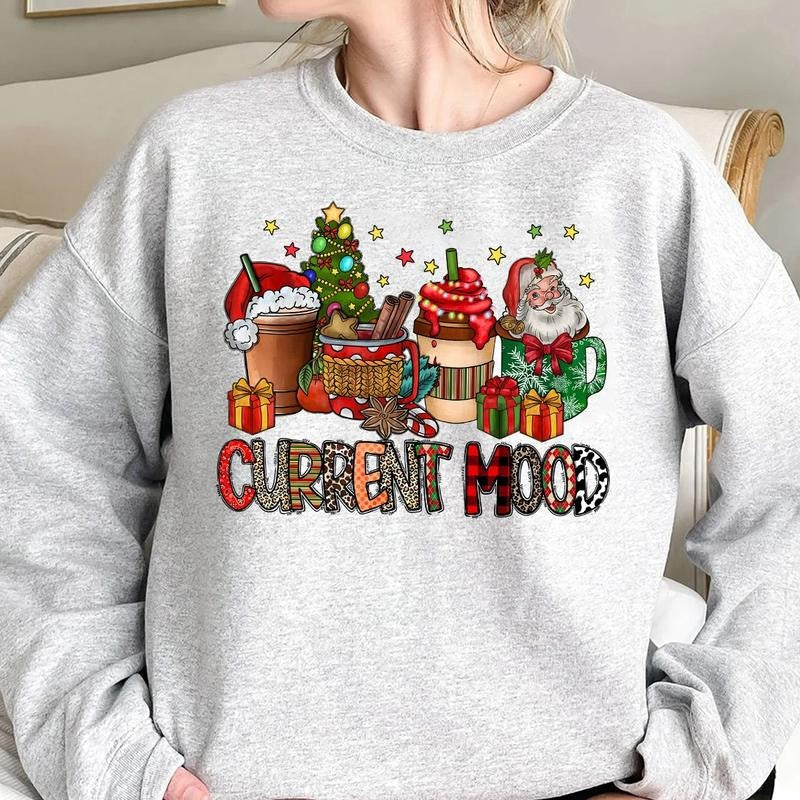 Current Mood Christmas Crewneck Sweatshirt, Hoodie, T-shirt