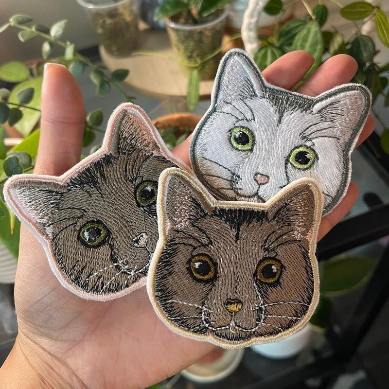 Custom Cat Iron On Patch