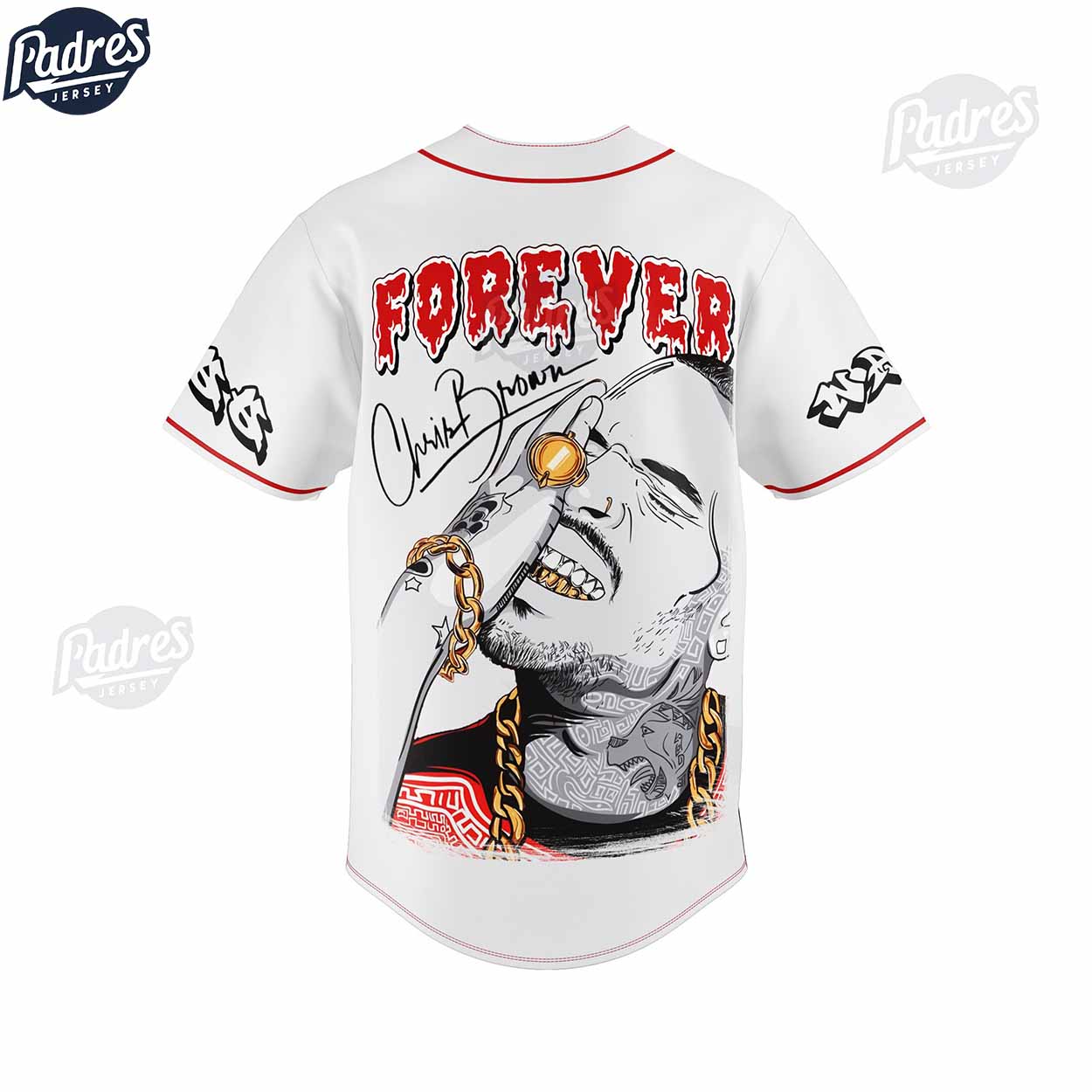 Custom Chris Brown Forever Baseball Jersey - Padres Jersey Oasis: Elevate Your Baseball Style Game