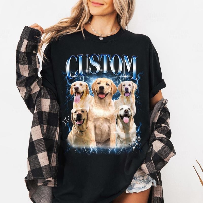 Custom Dog Cat Shirt, Custom Pet Shirt, Personalized Pet Shirt, Custom Bootleg Dog mom Shirt, Retro Dog Shirt, Custom Cat Shirt, Bootleg Rap