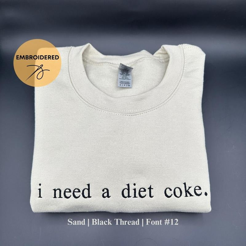 Custom Embroidered Sweatshirt, Personalized Crewneck, Custom Text Sweatshirt, Embroidered Text Crewneck, Gift for Bride, Mothers Day Gift