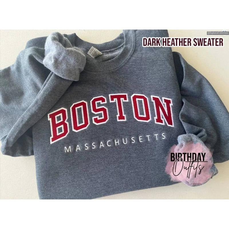 Custom Embroidered Varsity Text Sweater, Tee Shirt, Hoodie, Personalized Embroidery University Group Gang Matching Outfit , Global Trending Outfits