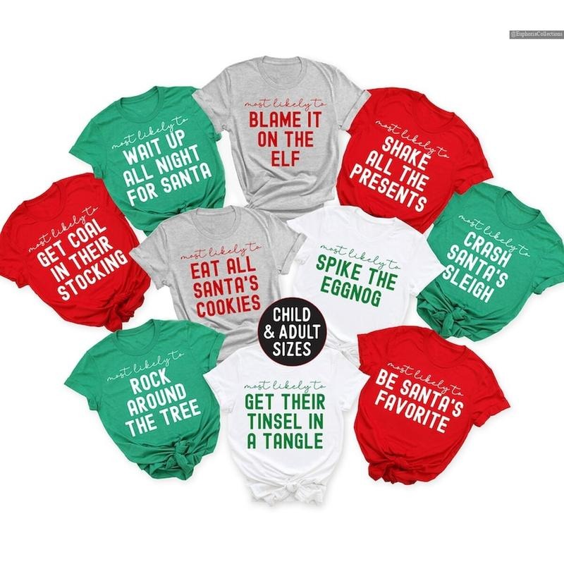 Custom Family Christmas Shirts, Sweater, Hoodie, Funny Personalized Christmas Party Shirt, Matching Pajamas, Custom Group Holiday Tees , Global Trending Outfits