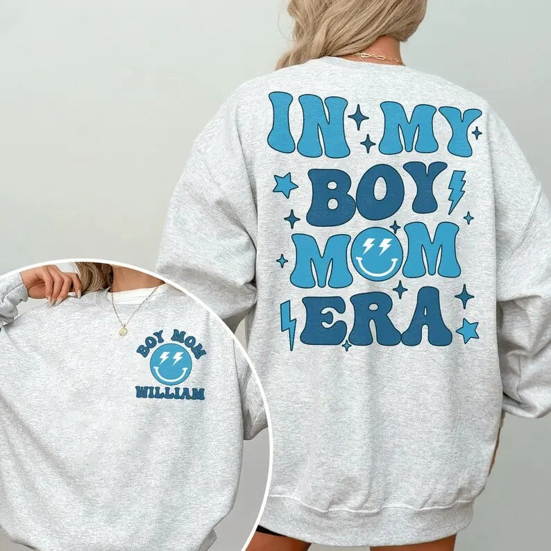Custom In My Boy Mom Era Sweatshirt, Boy Mama Shirt, Boy Mom Shirt, Boy Mom Club, Mothers Day Gifts