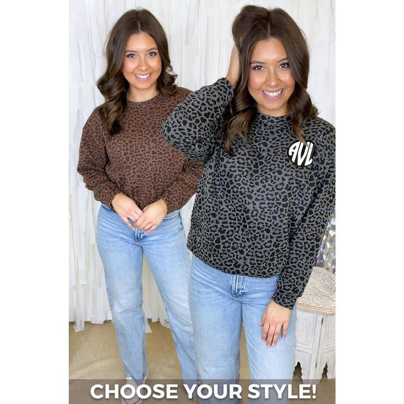 Custom Leopard Sweatshirt
