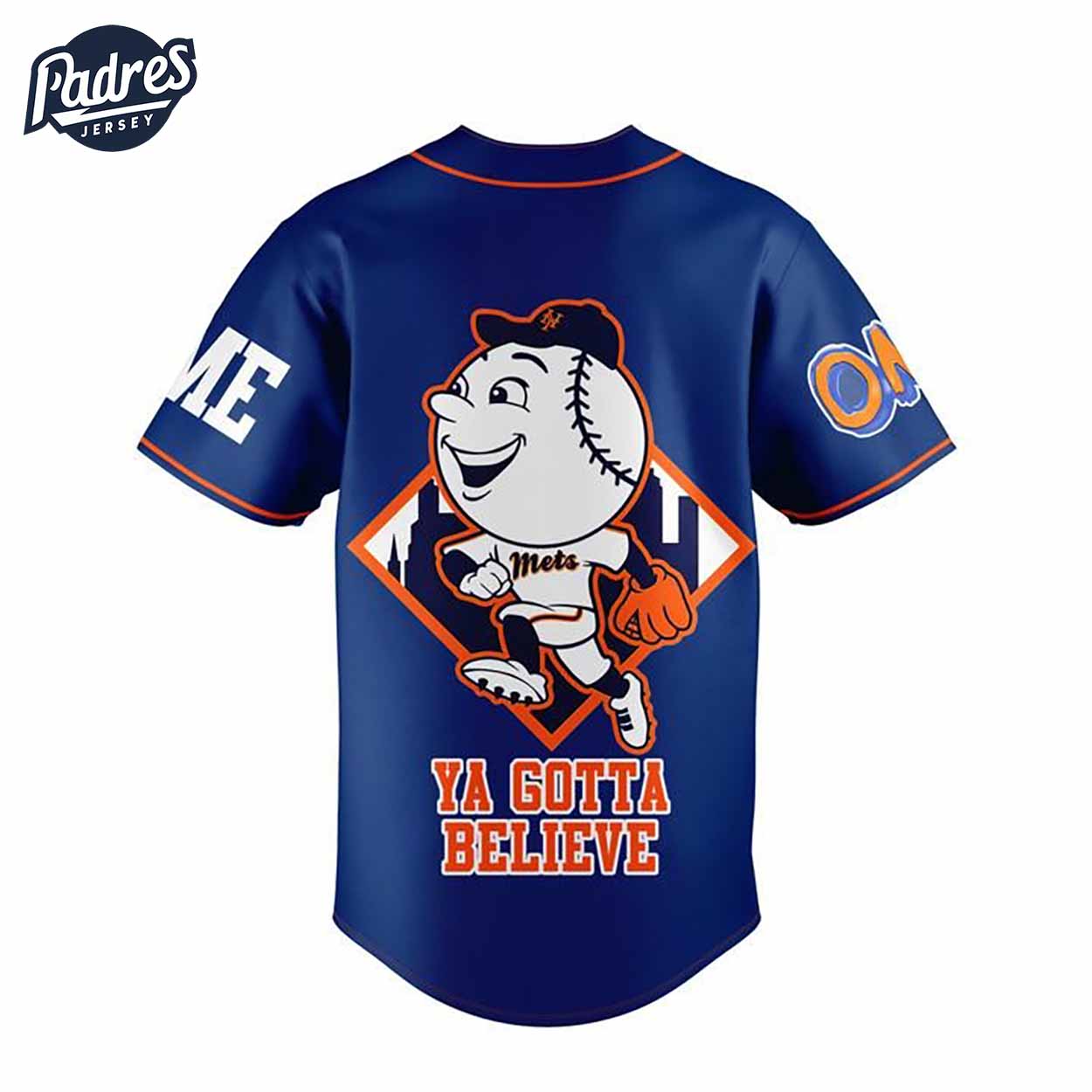 Custom New York Mets Ya Gotta Believe Baseball Jersey - Padres Jersey Oasis: Elevate Your Baseball Style Game