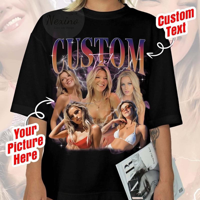 Custom Your Own Bootleg Tee, Retro Custom Bootleg Rap Tee, Custom Bootleg, Custom Your Photo, Insert Your Design, Vintage Graphic 90s Tshirt