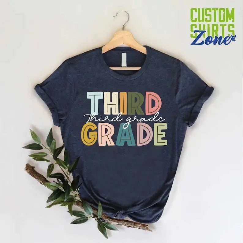 Cute 3rd Grade Shirt, Third Grade Teacher Team, Matching School Shirt, Hello 3rd Grade Shirt, Third Grade Squad Gift, Teacher Appreciation