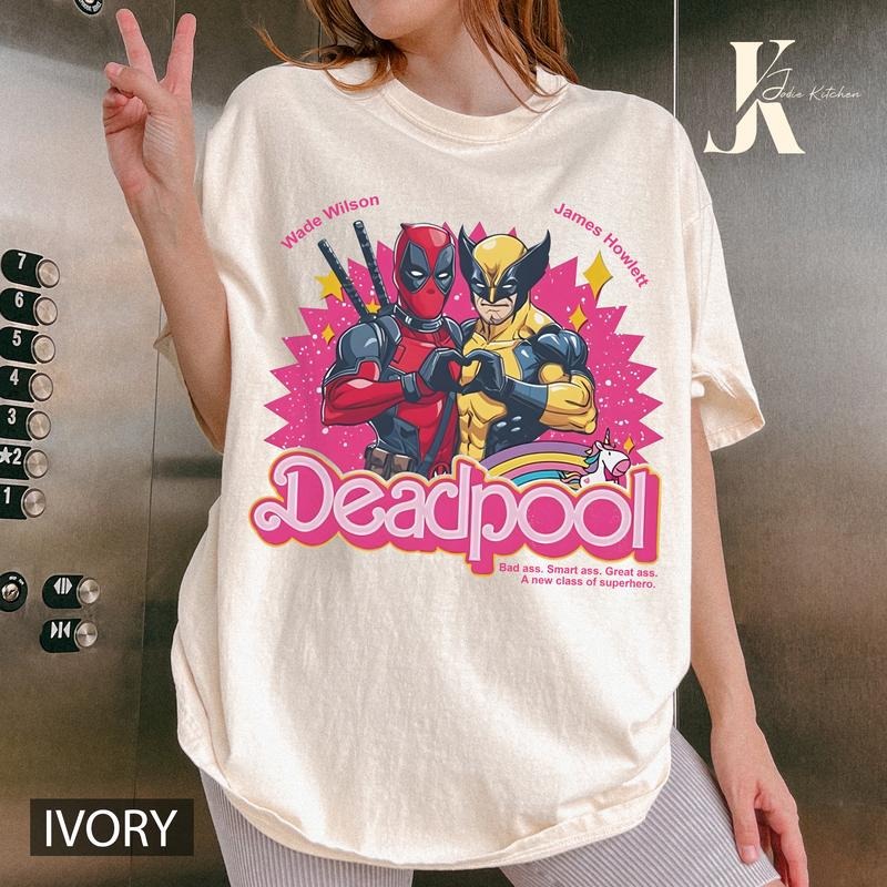 Cute Deadpool Wolverine Besties Forever Shirt, Wolverine Deadpool Movie Tee, Superhero Best Friends Shirt, Men's and Women's