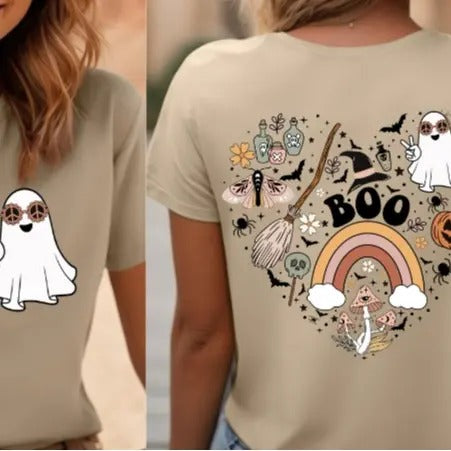 Cute Halloween Front and Back T-shirt