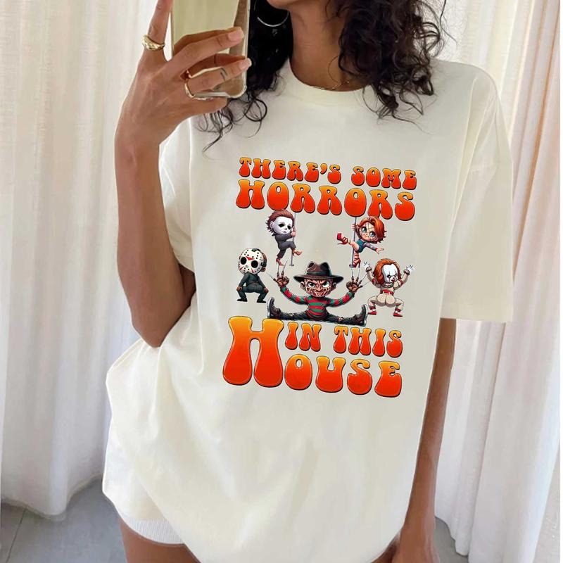 Cute Horror Shirt, Hallowen Shirt, Cute Fall Shirt, Spooky Season