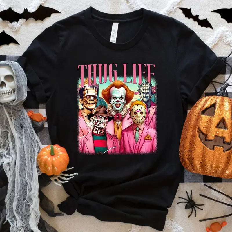 Cute Horror Shirt, Hallowen Shirt, Cute Fall Shirt, Spooky Seasonstyle{n002}2