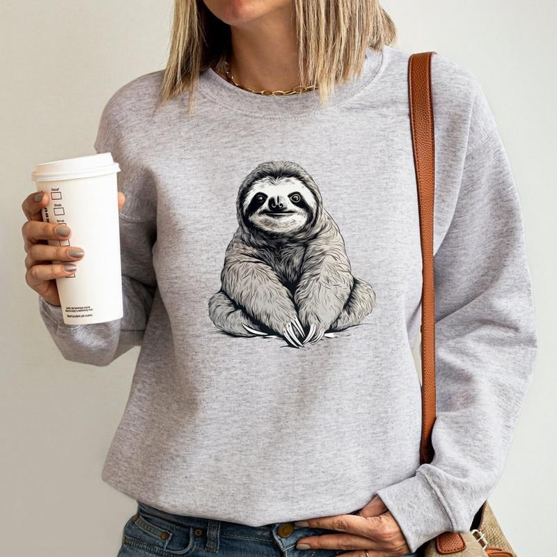 Cute Sloth Sloth Sweatshirt Fun Graphic Sloth Sweatshirt Sloth Gift Gift For Best Friend sweater