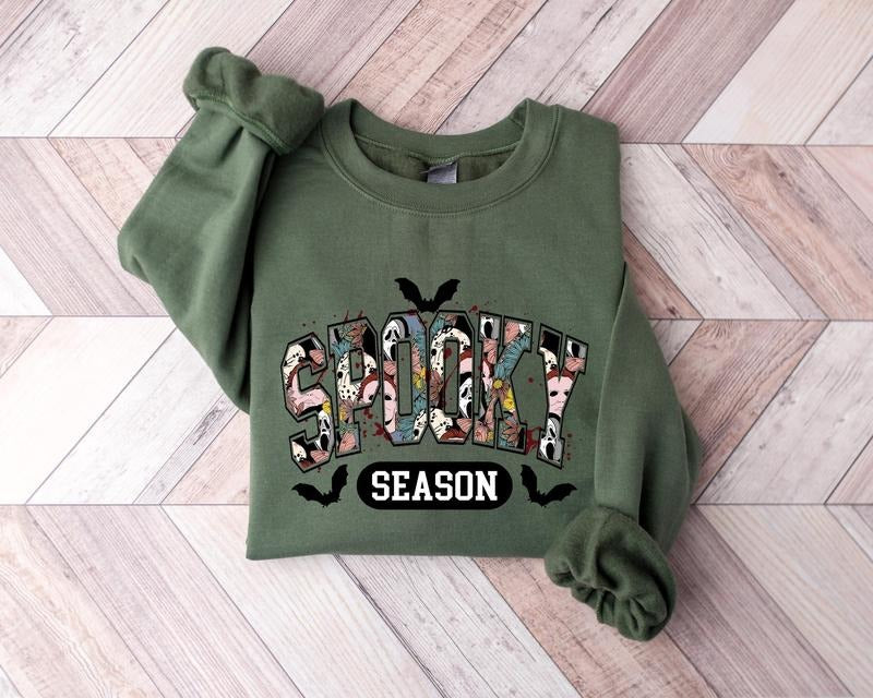 Cute Spooky Season Sweatshirthalloween Sweatshirt Womens Halloween Sweatshirt Cute Fall Sweater Gift For Halloween Spooky Season Shirt T-shirt, sweater and Hoodiestyle{n002}2