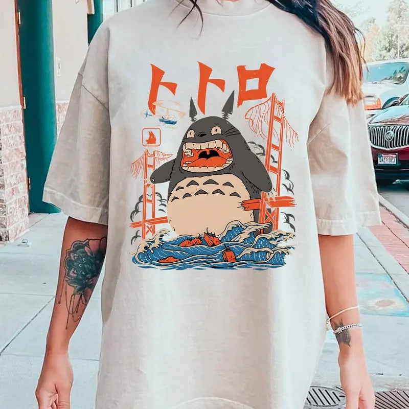 Cute Totorro Sweatshirt-Tshirt, Retro 90s Movie Shirt, Gift For Men, For Women, All Sizes