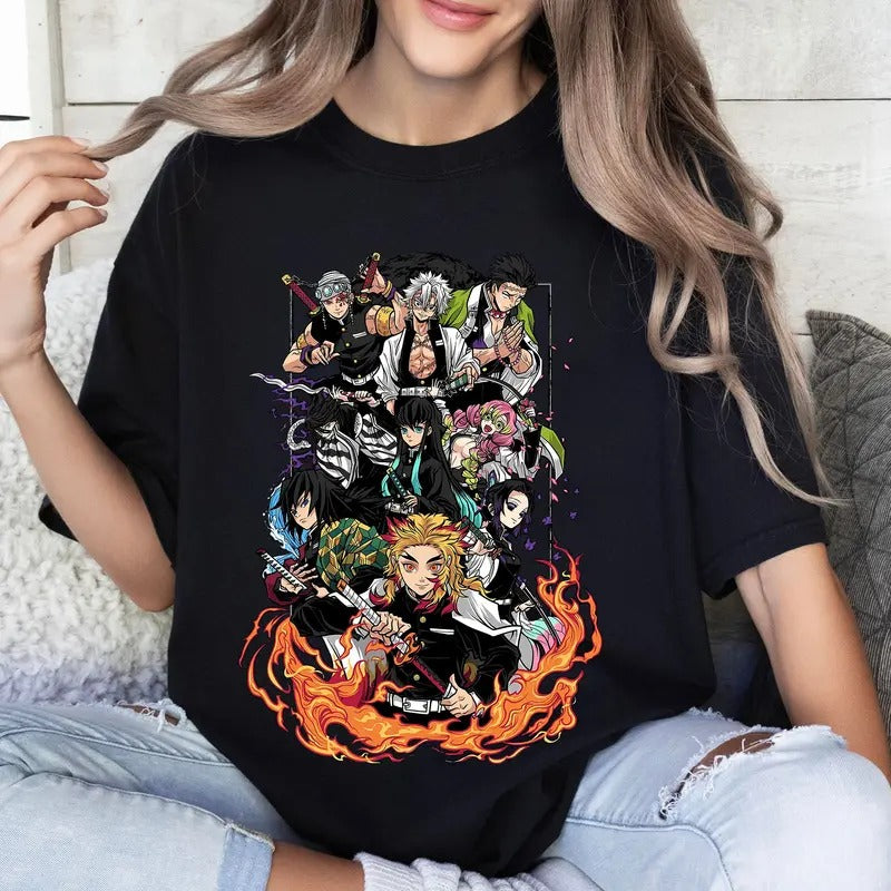 DM Hashira Characters Anime Tshirt Crewneck Hoodie
